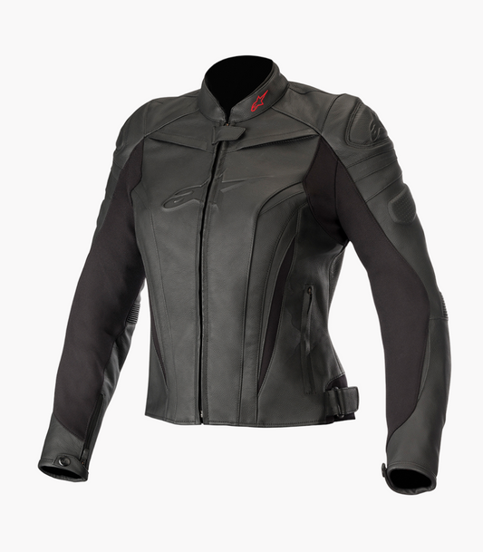 ALPINESTARS STELLA GP PLUS R V3 LEATHER JACKET BLACK/BLACK