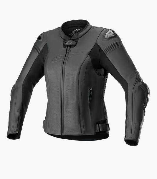 ALPINESTARS STELLA MISSILE V2 LEATHER JACKET BLACK/BLACK