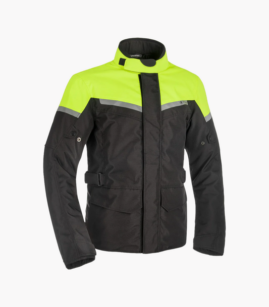 SPARTAN LONG WP MS JACKET -  BLACK/FLUO