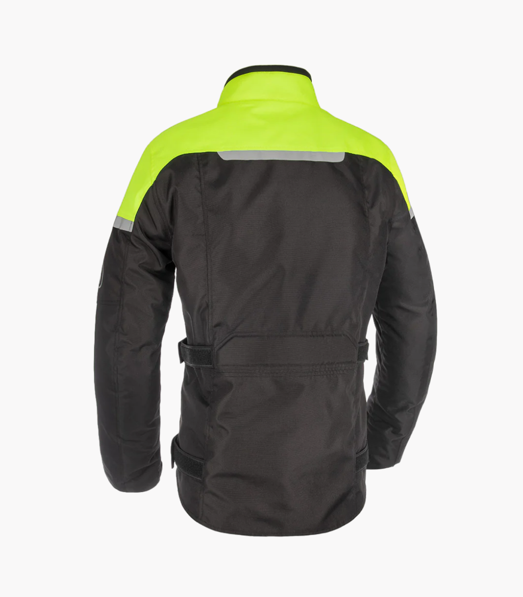 SPARTAN LONG WP MS JACKET -  BLACK/FLUO