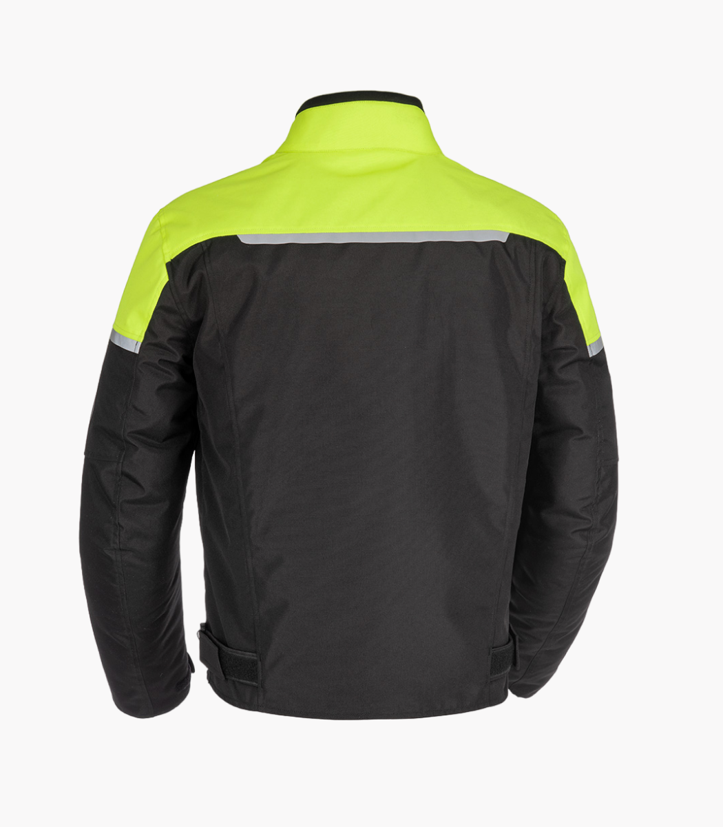 SPARTAN SHORT WP MS JACKET -  BLACK/FLUO