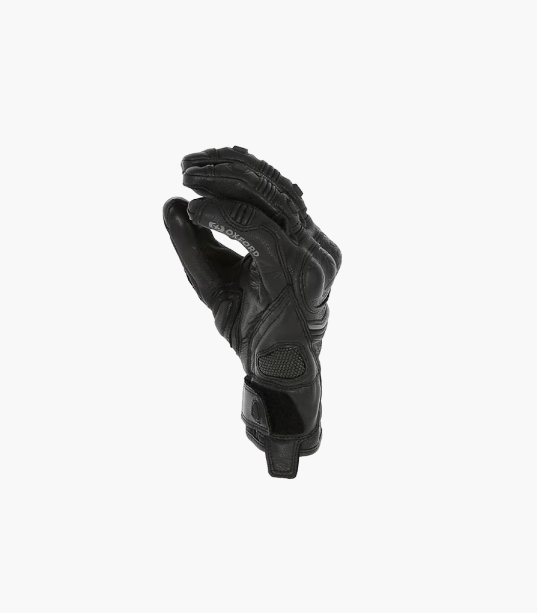 OXFORD HAWKER MEN'S LEATHER GLOVE - BLACK
