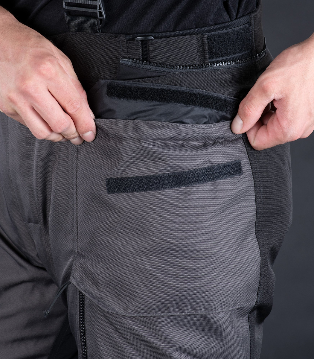 OXFORD ROCKLAND MS PANTS - CHARCOAL/BLACK/RED