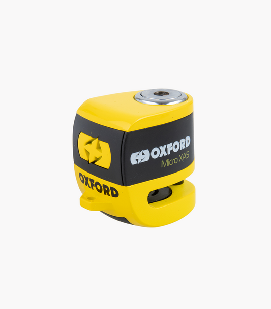 OXFORD MICRO XA5 ALARM DISC LOCK - BLACK/YELLOW
