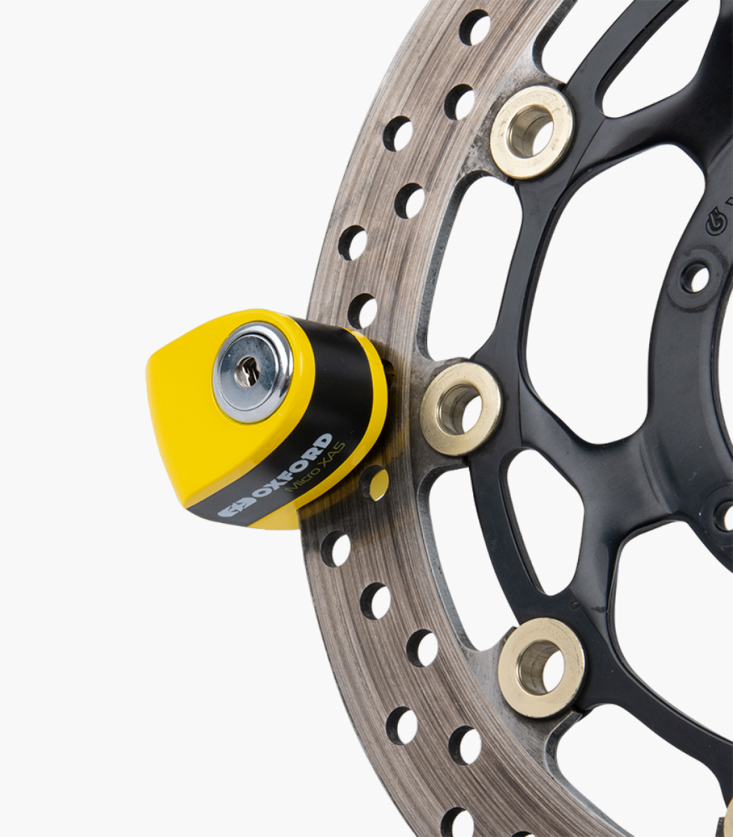 OXFORD MICRO XA5 ALARM DISC LOCK - BLACK/YELLOW